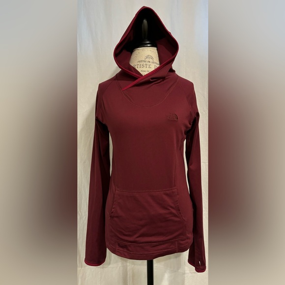 The North Face Tops - The North Face Women's Maroon Hooded Long-Sleeve Pullover